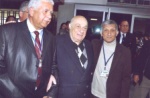 Mehmet Shik together with Rauf Denktas, his faithful client